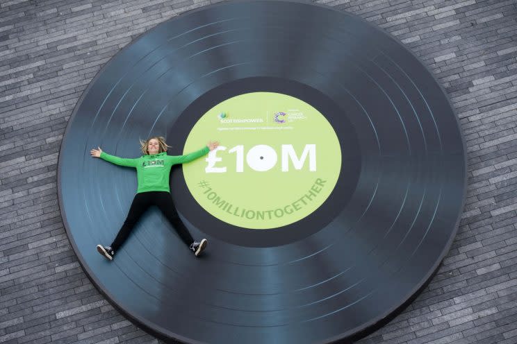 Edith Bowman has joined forces with ScottishPower and Cancer Research UK to celebrate raising £10 million to help beat cancer sooner.