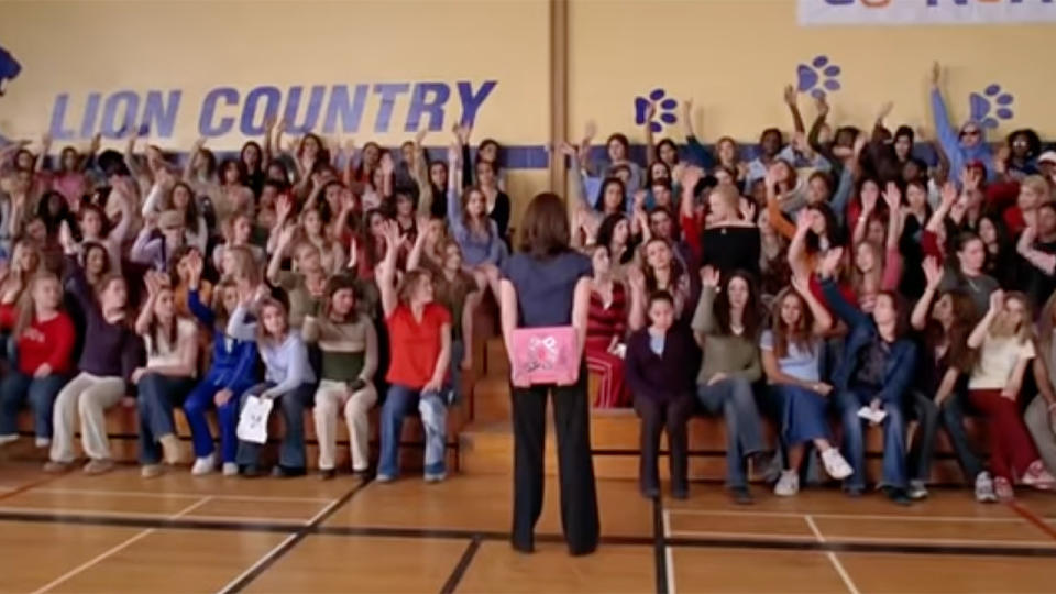 "How many of you have ever felt personally victimized by Regina George?"