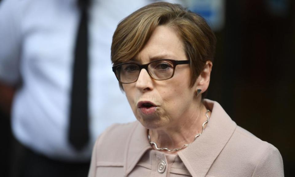 Fran Unsworth, BBC director of news, speaks outside the Rolls Building in London after the high court judgment.