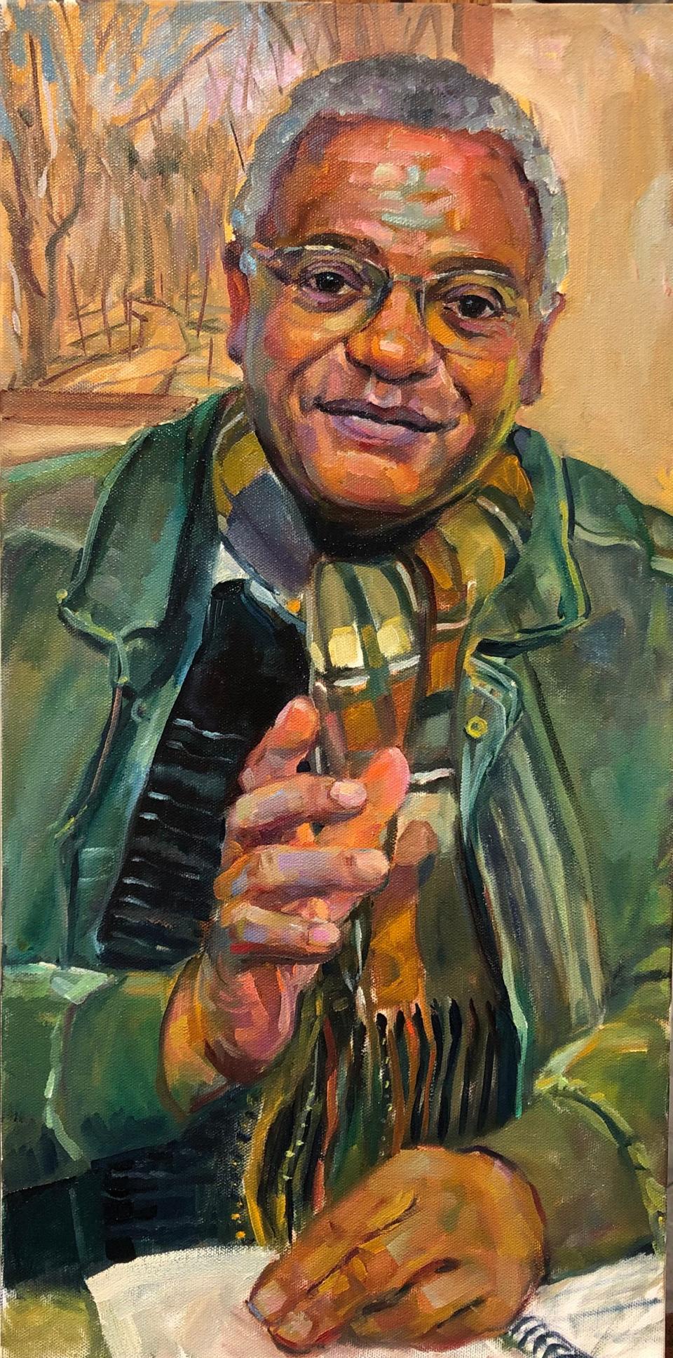 "Byron Smith," oil on canvas, by Jane Mudd