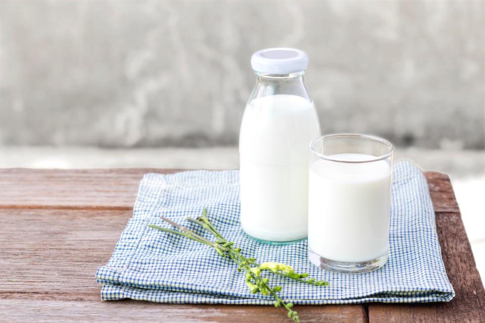 Joghurt und Milch im Pfandglas