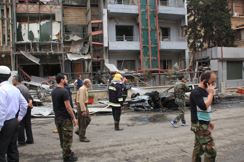 Des tirs de roquettes de la rébellion sur les quartiers d'Alep tenus par les forces gouvernementales, ici sur l'hôpital Al Dabit, ont fait mardi au moins 19 morts et 80 blessés, selon l'Observatoire syrien des droits de l'homme (OSDH). L'état-major syrien accuse le Front al Nosra, affilié à Al Qaïda, ainsi que les groupes Ahrar al Cham et Djaïch al Islam d'être à l'origine de ces pilonnages sur la ville du nord de la Syrie. /Photo prise le 3 mai 2016/SANA