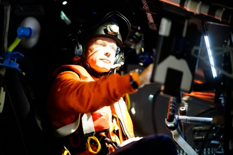 Swiss pilot Bertrand Piccard prepares to depart Cairo aboard the Solar Impulse 2