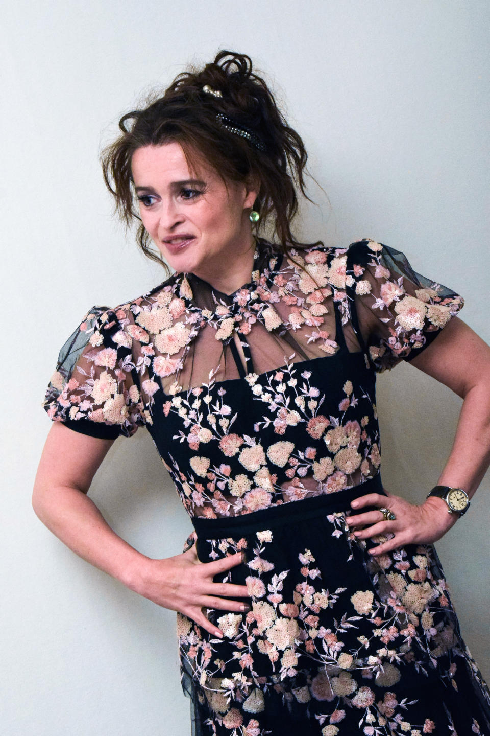 Helena Bonham Carter at the Hollywood Foreign Press Association press conference for "The Crown" at the Four Seasons Hotel on November 15, 2019 in Beverly Hills, California. (Photo by Yoram Kahana/Shooting Star/Sipa USA) *** NO TABLOID PUBLICATIONS IN THE USA ***