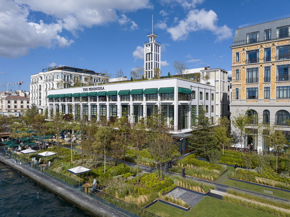 The exterior of the The Peninsula Istanbul