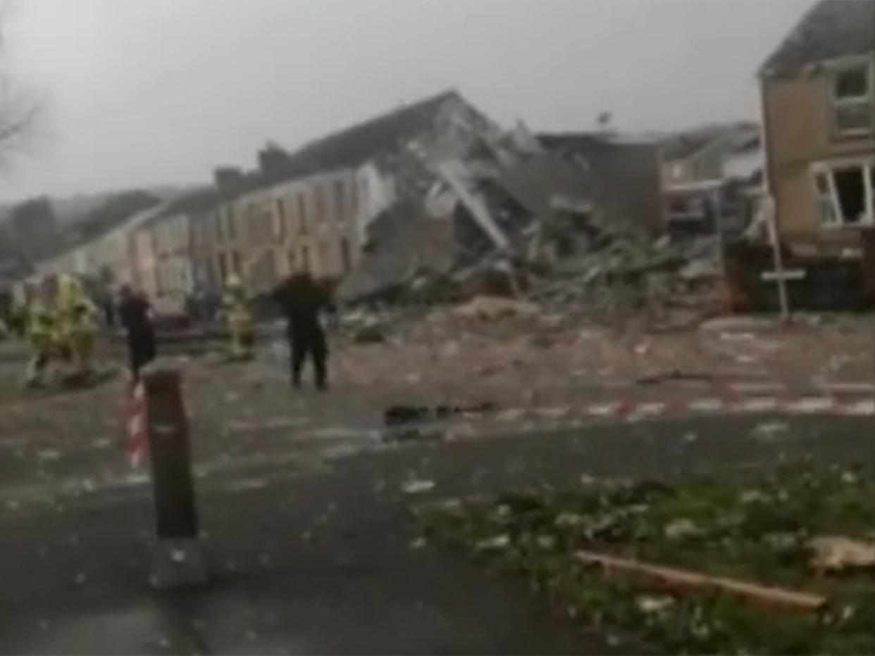 Aftermath of the blast (ITV)