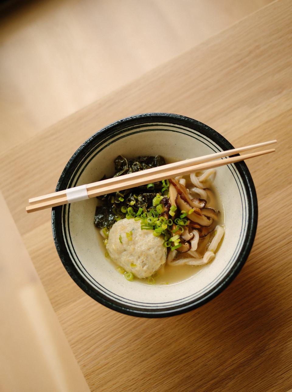 Chicken Udon at Enso restaurant in Louisville.