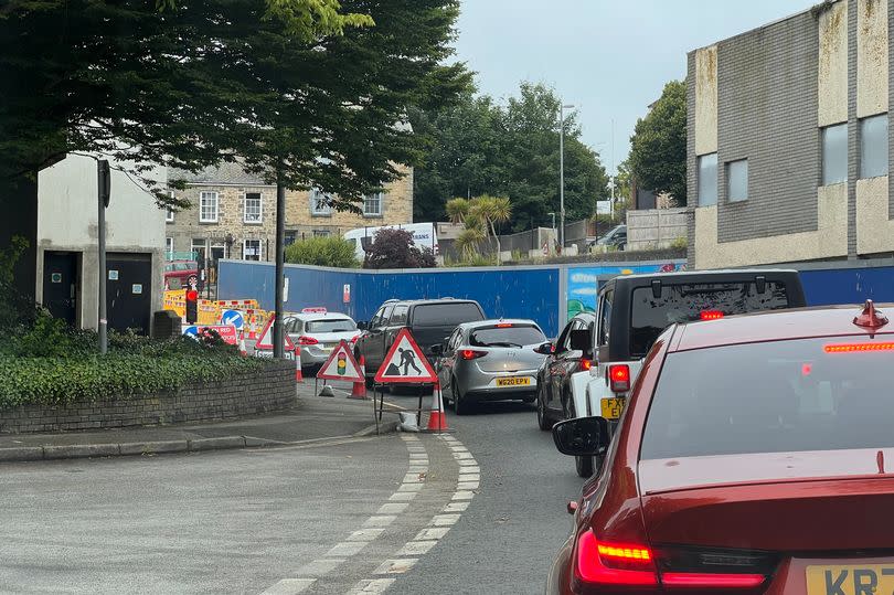 Gas work from Wales & West at the junction Pydar Street and Union Street in Truro which has caused lengthy tailbacks through the city for months