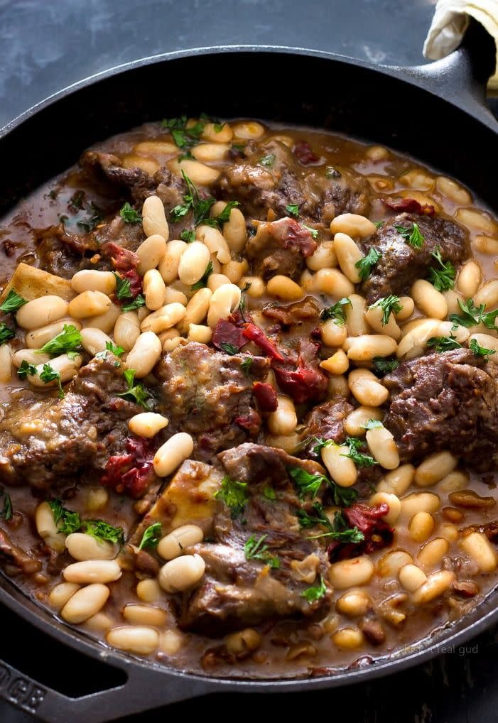 slow cooker short ribs and beans