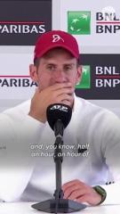 Novak Djokovic 'okay' after being hit by metal water bottle at Italian Open