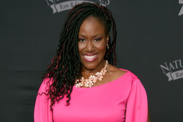 <p>Jason Kempin/Getty Images</p> Mandisa in Nashville in October 2018