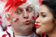 Soccer Football - World Cup - Group H - Poland vs Senegal - Spartak Stadium, Moscow, Russia - June 19, 2018 Poland fans before the match REUTERS/Christian Hartmann