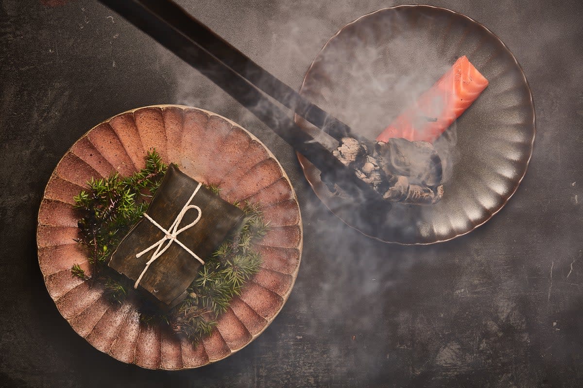 Smokin’: Mayfair newcomer Humo cooks ingredients over different woods to maximise natural flavours (Press handout)