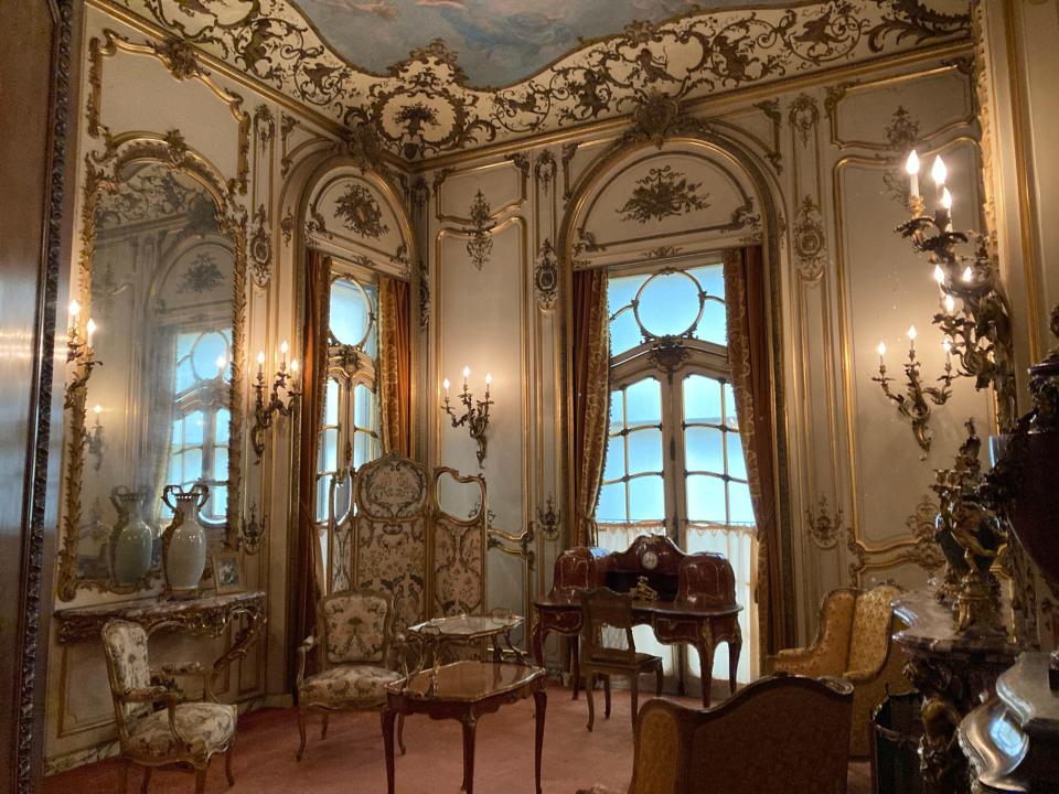 A French salon in the Vanderbilt mansion.