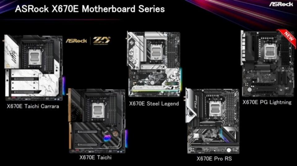 配合Ryzen 7000系列桌機處理器推出，AMD公布首波X670E、X670晶片組主機板細節