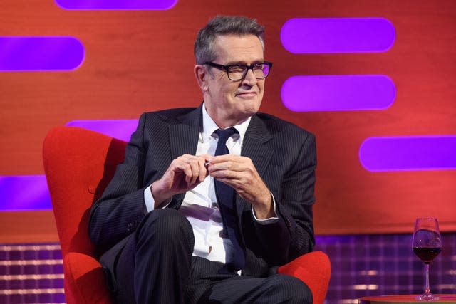 Rupert Everett during the filming for the Graham Norton Show