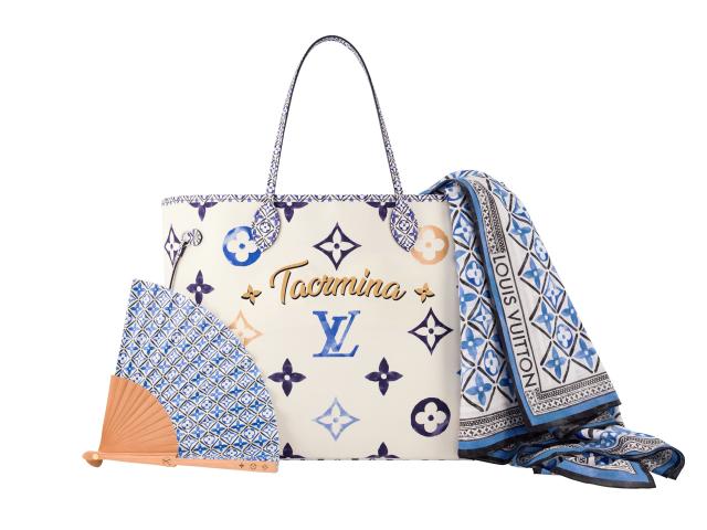 Louis Vuitton Limited Edition Resort Blue Watercolor Monogram