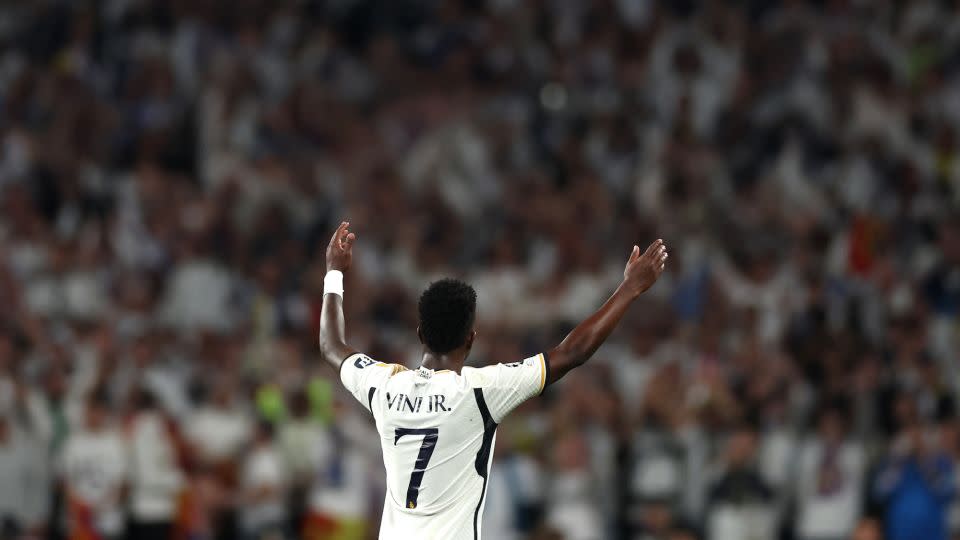 Vinícius tells CNN that he is looking to stay in the Spanish capital for a long time and win as many Champions Leagues as club legends like Dani Carvajal, Luka Modrić and Toni Kroos. - Lars Baron/Getty Images