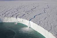 <b>Frozen Planet, BBC One, Wed, 9pm</b><br><b> Episode 3</b><br><br>The largest ice cap in the Eurasian Arctic:150 miles long with a thousand waterfalls in the summer. Austfonna ice cap, Svalbard