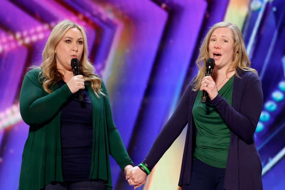 Singing duo Two Moms United By One Heart served up an emotional performance.