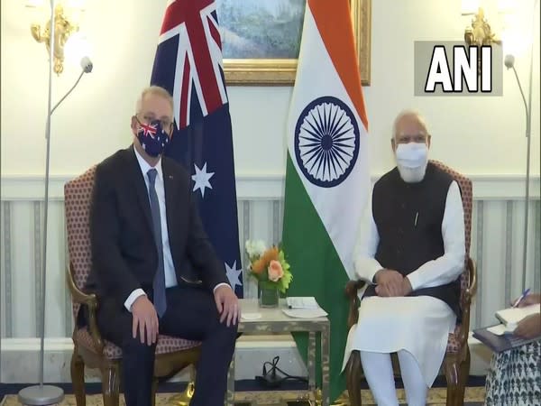 Prime Minister Narendra Modi with his Australian counterpart Scott Morrison. 