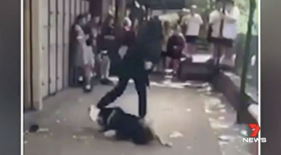 The girl's mother said her daughter had been relentlessly bullied and was acting in self-defence. Source: 7 News