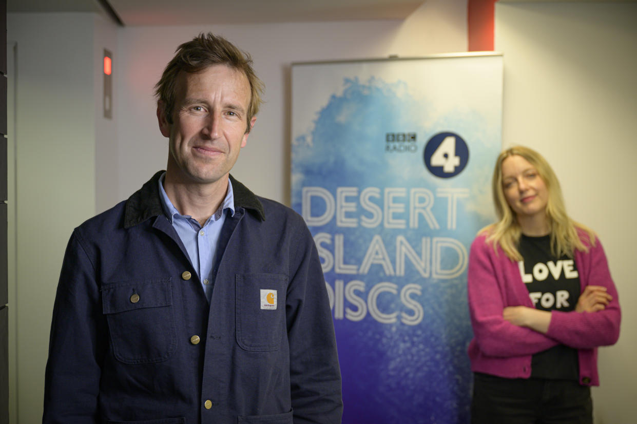 Robert Macfarlane and Desert Island Discs host Lauren Laverne (BBC/PA)