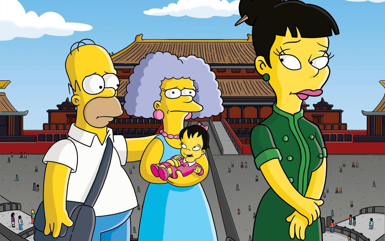 The missing episode sees The Simpsons go to Beijing's Tiananmen Square - Fox Fast 