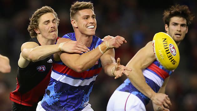 Micahel Talia in action for the Bulldogs. Image: Getty