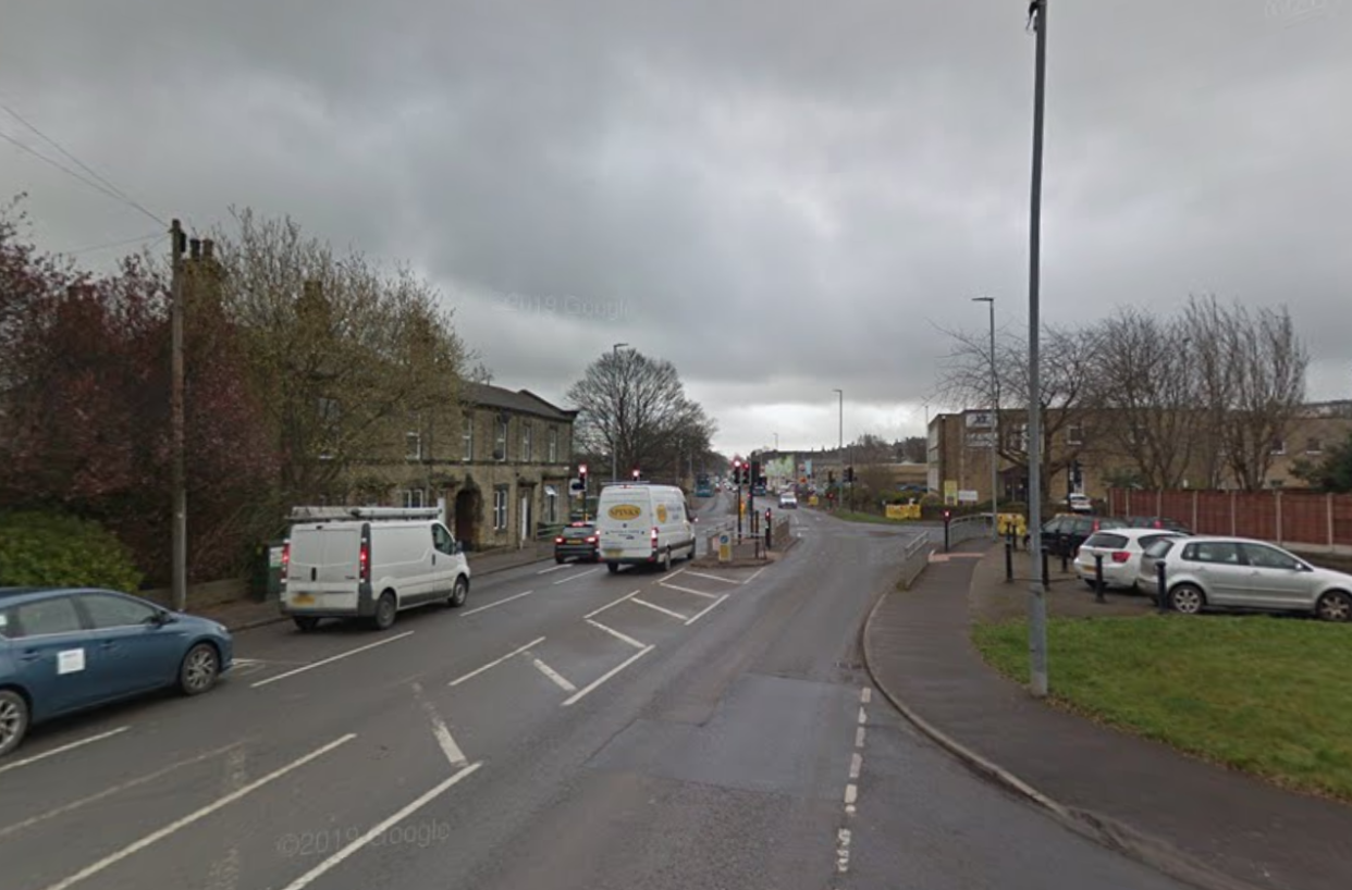 The crash took place on Bradford Road in Cleckheaton. (Google)