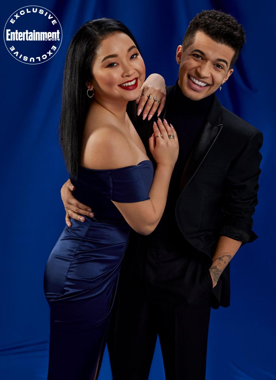 Lana Condor and Jordan Fisher