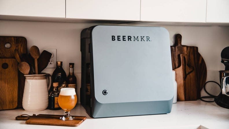 We tested this automated beer brewing device and loved the regular progress updates from Beermkr's smartphone app.