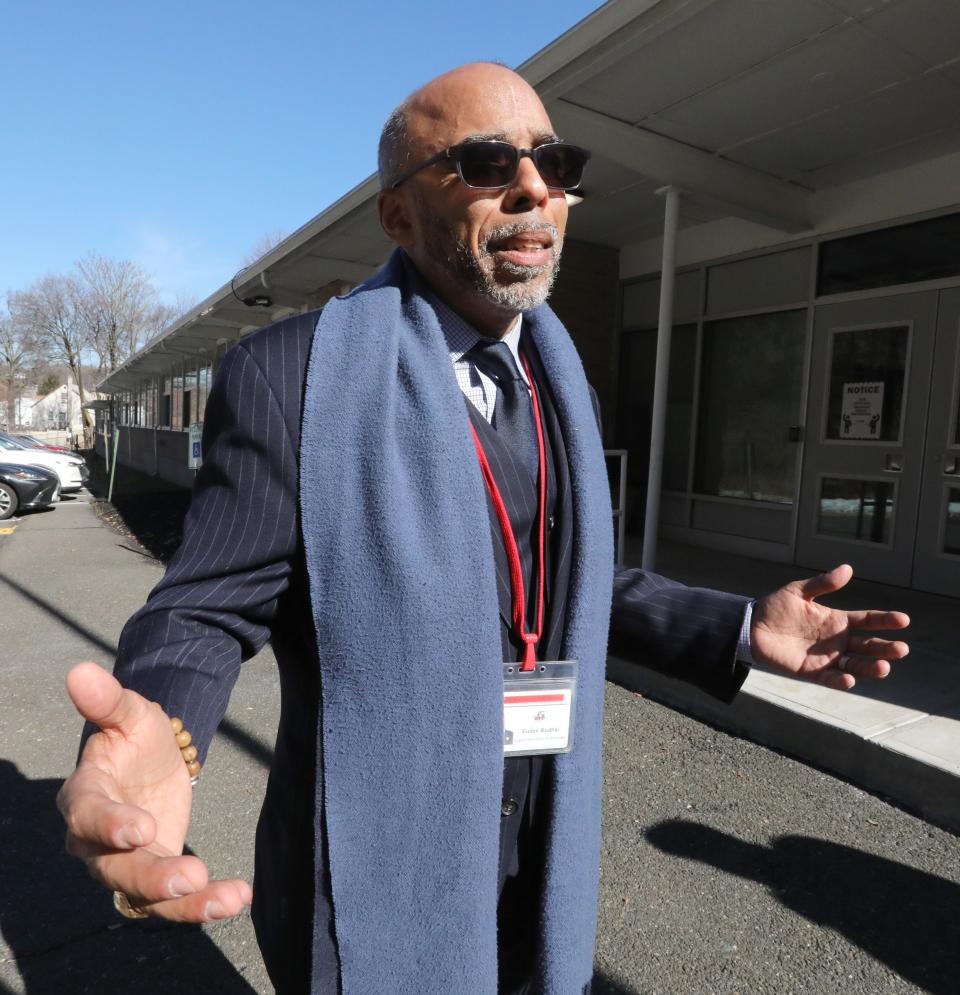 Eudes Budhai, Nyack superintendent of schools at his office in Central Nyack Nyack Feb. 11, 2022.