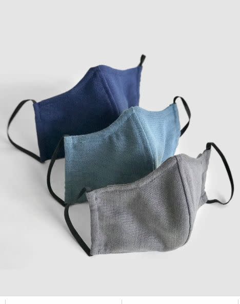These 100% soft brushed cotton or cotton blend masks are washable and include an interior pocket for optional use of filters. There's also a bendable wire piece to make them fit snug to your nose. For every pack of masks purchased, N&uuml;age donates one mask to relief efforts.<br />﻿<strong><a href="https://nuagemasks4all.com/products/masks4all-facemask-3-pack" target="_blank" rel="noopener noreferrer">Get a N&uuml;age Designs 3-pack of face masks for $30</a></strong>