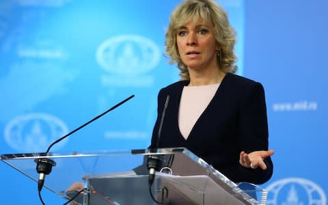 Russian Foreign Ministry spokesperson Maria Zakharova