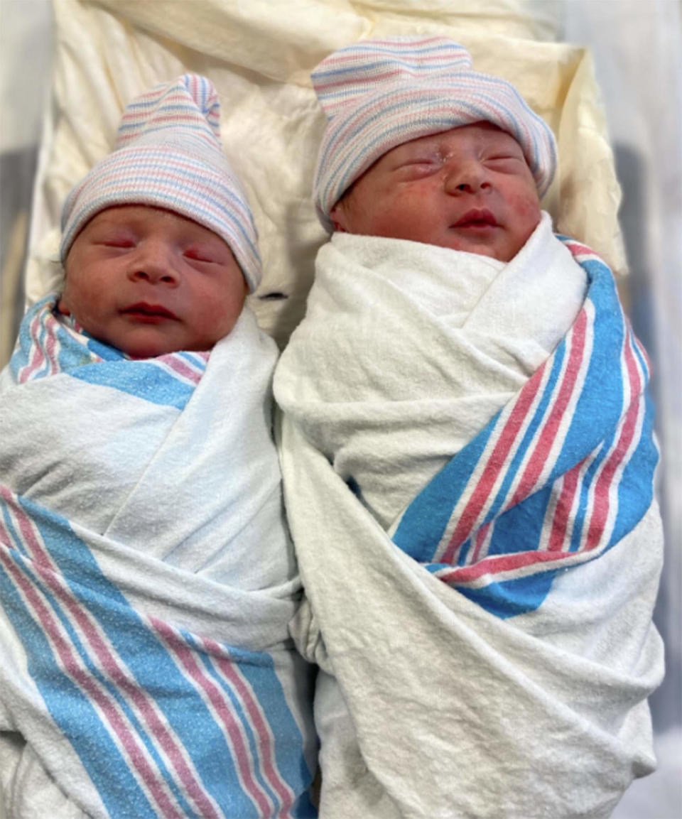 Twin brothers born on two different days on two different years (Courtesy Virtua Voorhees Hospital)