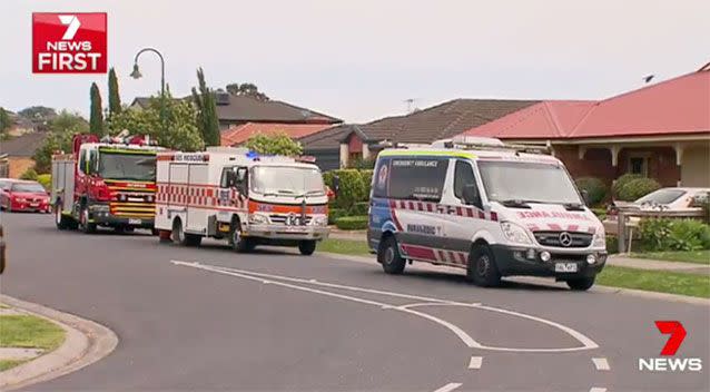 Emergency crews at the scene. Source: 7News