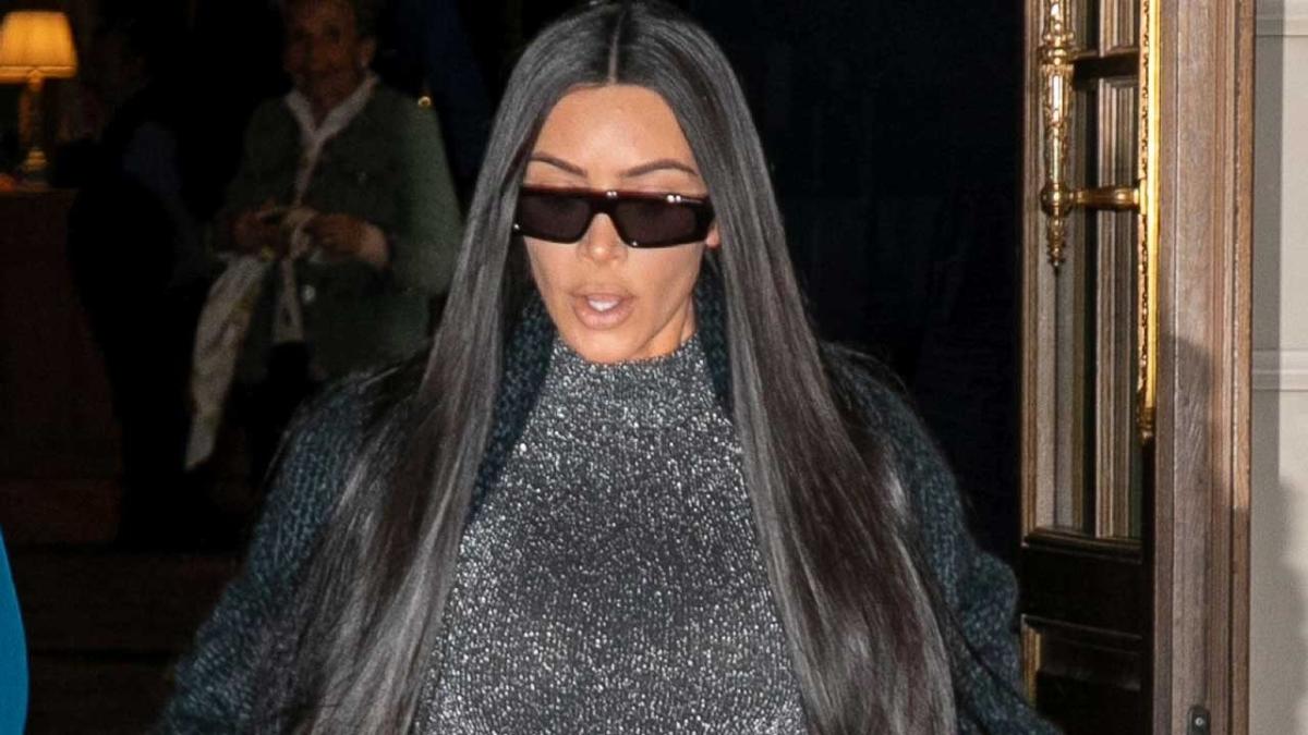 Kim Kardashian Wearing Bodysuits in Paris