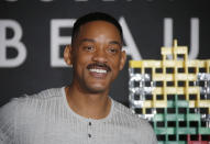Actor Will Smith poses for photographers during a photo call for the film 'Collateral Beauty' in London, Wednesday, Dec. 14, 2016. (Photo by Joel Ryan/Invision/AP)