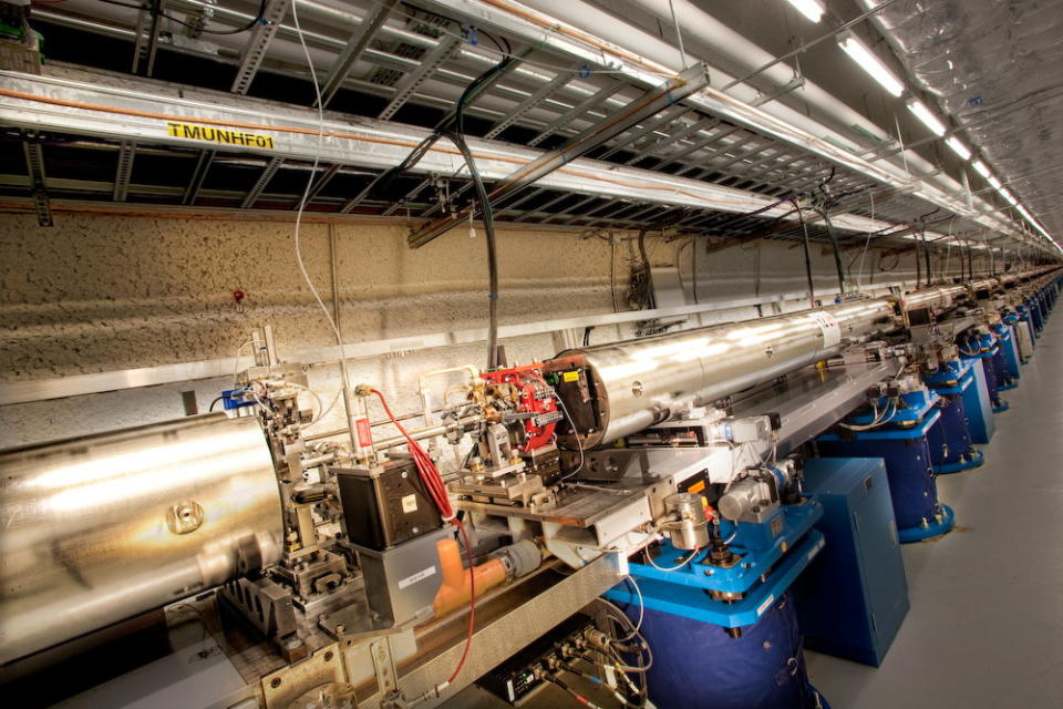 Linac Coherent Light Source,  an extremely powerful, hard x-ray free electron laser at California’s National Accelerator Laboratory. 