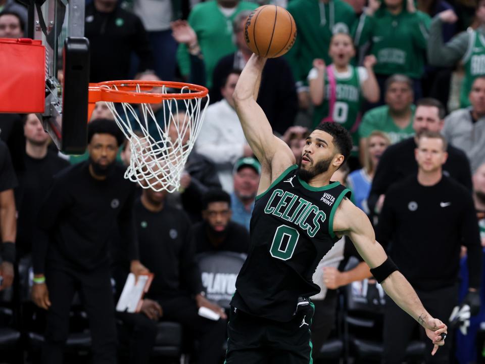 Jayson Tatum of the Boston Celtics during the second round of Eastern Conference playoffs.