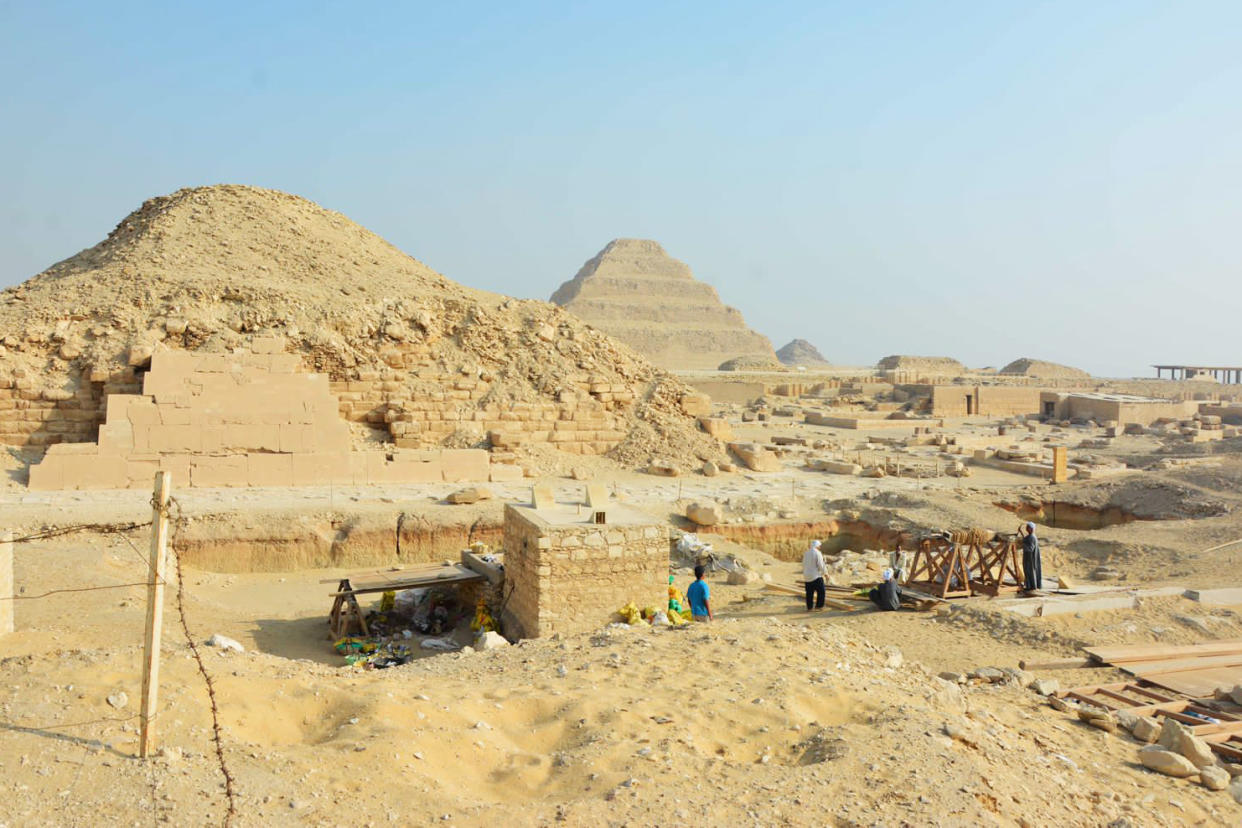 The Saqqara Saite Tombs Project excavation area. (S. Beck  / Saqqara Saite Tombs Project)