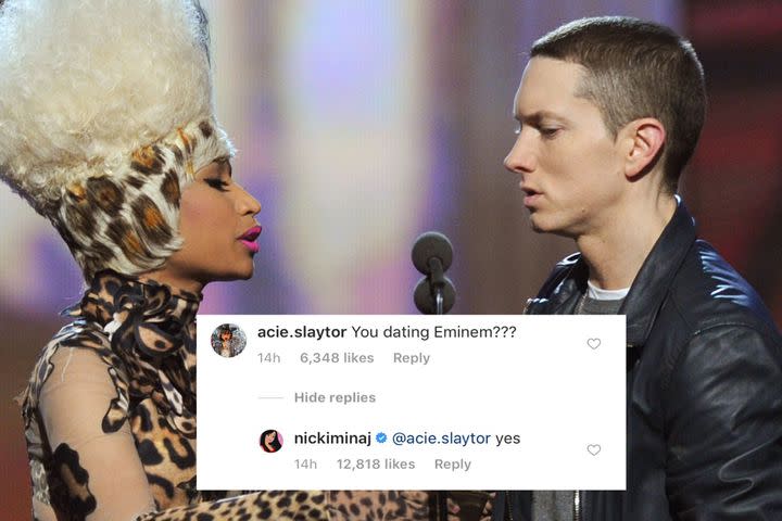 Nicki Minaj and Eminem say they're dating, but people think they're trolling hard