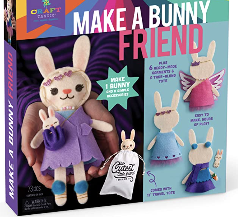 41) Make a Bunny Friend Craft Kit & Learn to Sew Kit