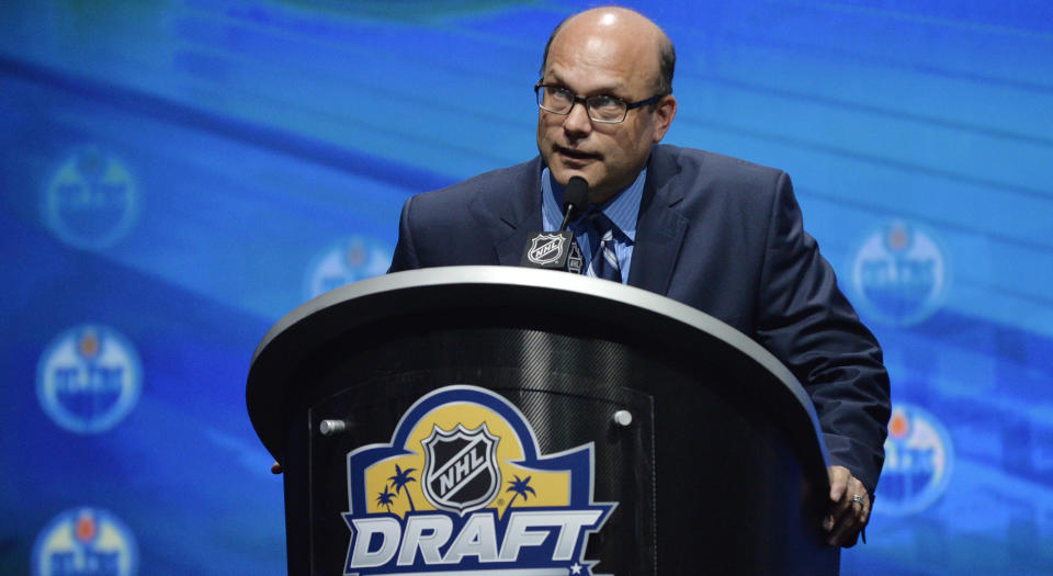Peter Chiarelli is being interviewed for the Minnesota Wild's general manager vacancy. (Steve Mitchell-USA TODAY Sports)