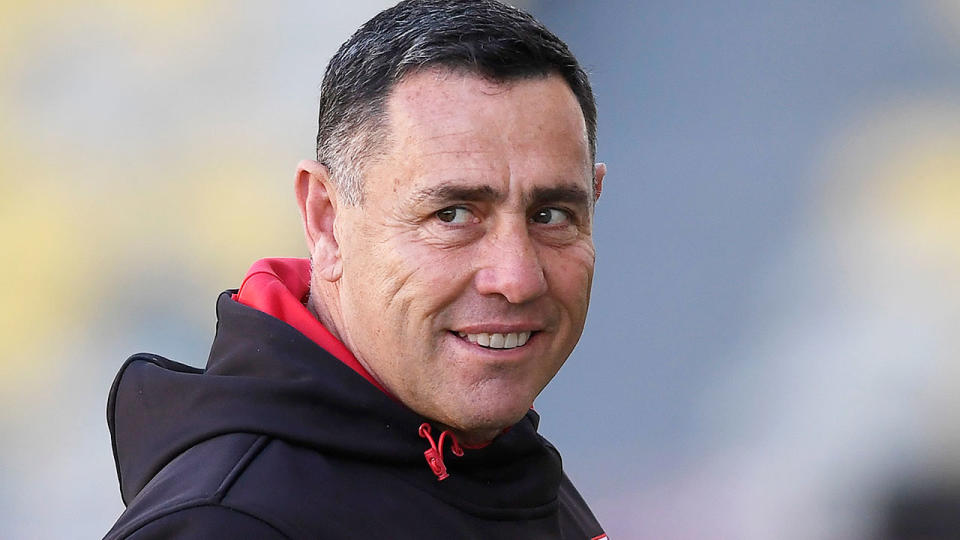 Former Sharks coach Shane Flanagan is a leading contender to replace Trent Barrett as the new Bulldogs coach. Pic: Getty