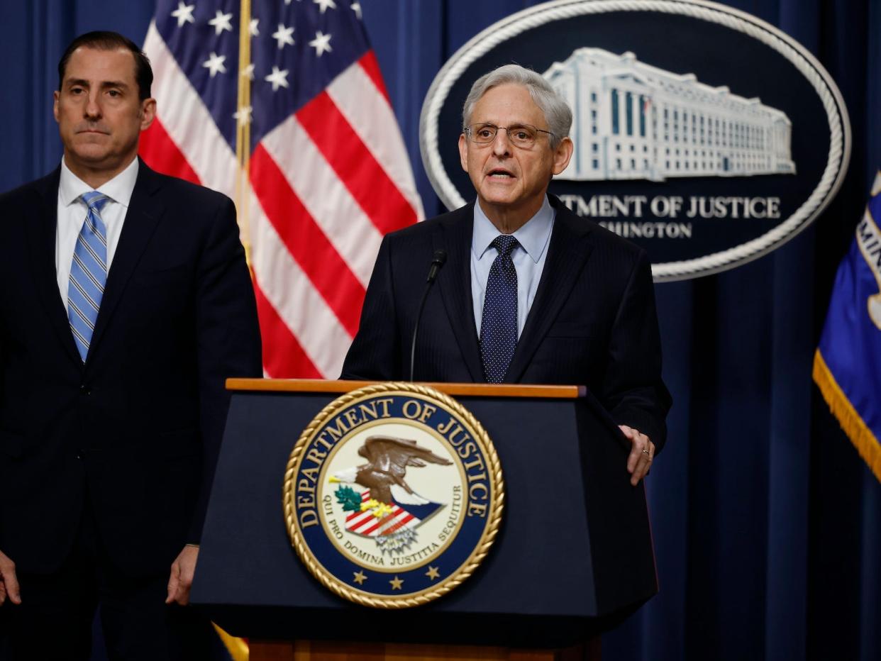 Attorney General Merrick Garland and US attorney John Lausch