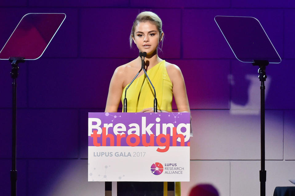 <p><b>" … It actually got to a point where it was life-or-death. Thankfully, one of my best friends gave me her kidney and it was the ultimate gift of life. And I am doing quite well now."</b> — Selena Gomez, on <span>undergoing a kidney transplant</span>, at the Lupus Research Alliance Annual Gala</p>