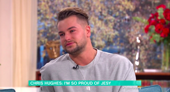 Chris Hughes is dating Little Mix singer Jesy Nelson (Credit: ITV)