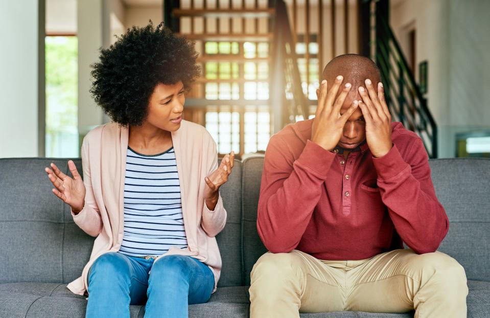 <p>The predictors of divorce are not necessarily what you might think, according to Heather Z. Lyons, PhD, a licensed psychologist and owner of <a rel="nofollow noopener" href="http://www.therapistsinbaltimore.com/" target="_blank" data-ylk="slk:Baltimore Therapy Group;elm:context_link;itc:0;sec:content-canvas" class="link ">Baltimore Therapy Group</a> in Baltimore, Maryland. "When a couples counselor sees a couple in high distress, that doesn't necessarily mean that they're more likely <a rel="nofollow noopener" href="https://www.womansday.com/relationships/dating-marriage/a22774536/signs-of-loveless-unhappy-marriage/" target="_blank" data-ylk="slk:headed for divorce;elm:context_link;itc:0;sec:content-canvas" class="link ">headed for divorce</a> than the couple who seems less worried, vocal, or argumentative," she says. So, if shouting isn't the final straw, what is? Infidelity, domestic violence, and substance abuse are the three most common reasons, according to <a rel="nofollow noopener" href="https://www.ncbi.nlm.nih.gov/pmc/articles/PMC4012696/" target="_blank" data-ylk="slk:a study published in the journal Couple and Family Psychology;elm:context_link;itc:0;sec:content-canvas" class="link ">a study published in the journal <em>Couple and Family Psychology</em></a>. Here are more signs a split may be on the way - plus some guidance about how to get back on track.<br></p>